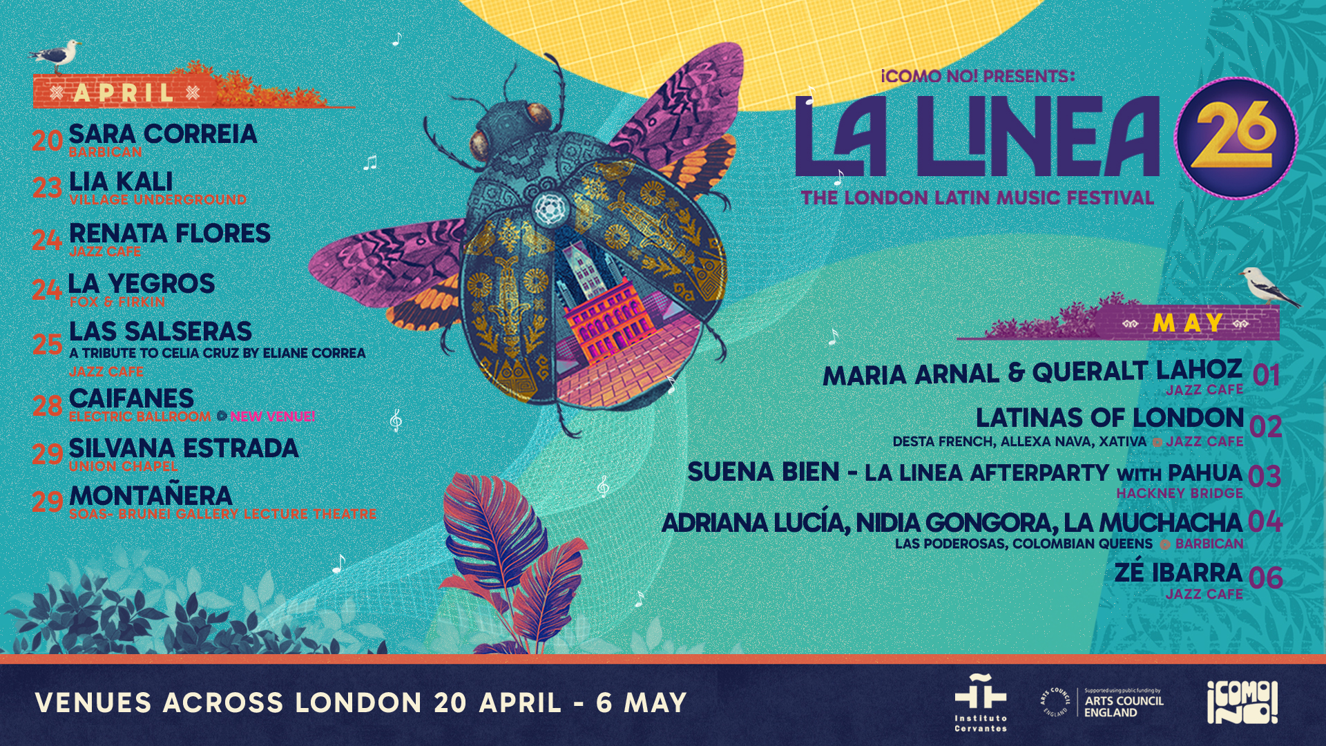 La linea 26 Line up