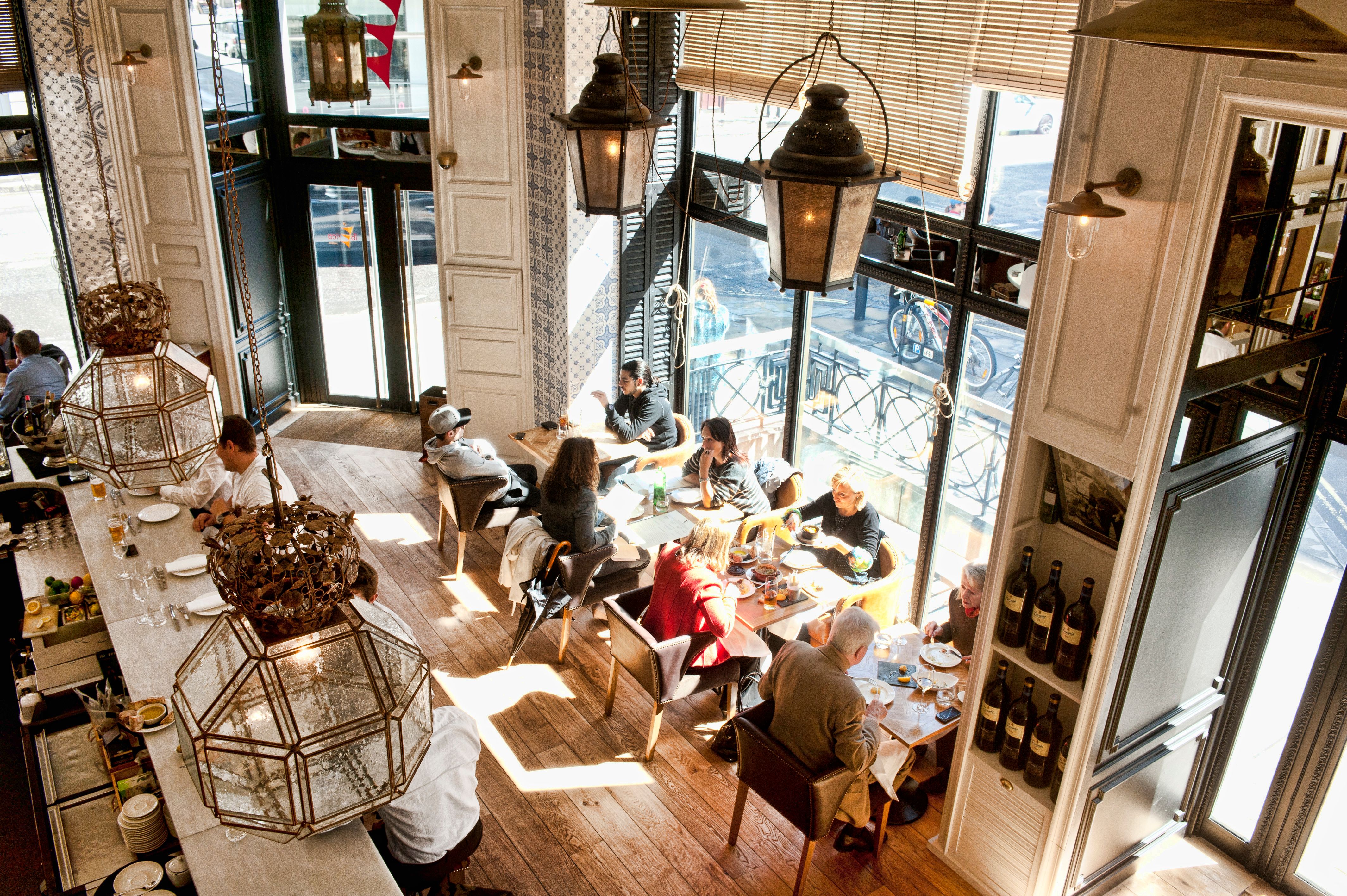 View of diners at Ibérica