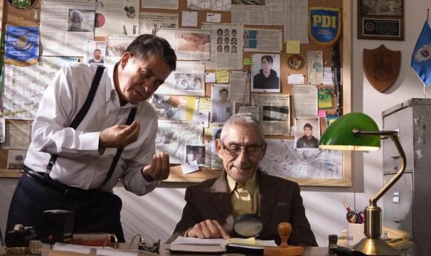 Still from THE MOLE AGENT, by Maite Alberdi
